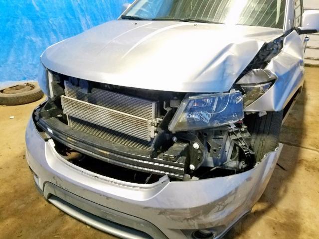 3C4PDCEG5JT380743 - 2018 DODGE JOURNEY GT SILVER photo 9