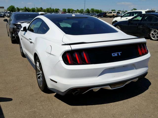 1FA6P8CF6G5208262 - 2016 FORD MUSTANG GT WHITE photo 3