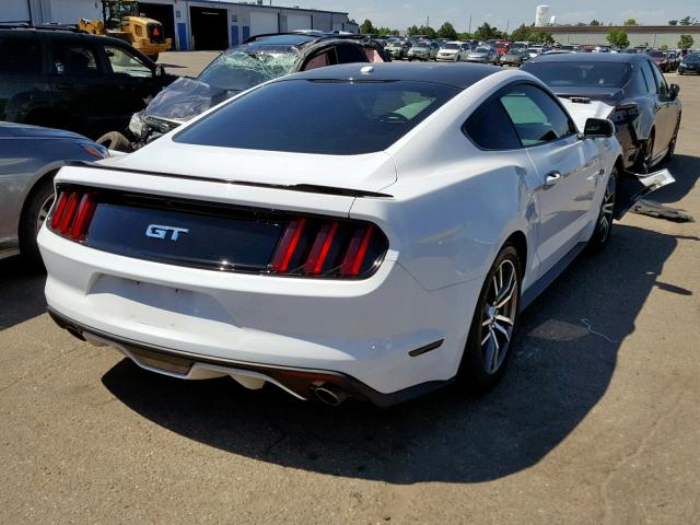 1FA6P8CF6G5208262 - 2016 FORD MUSTANG GT WHITE photo 4