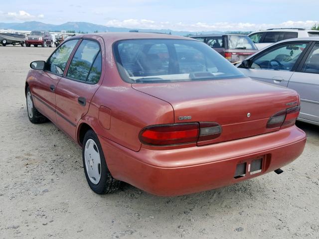 1Y1SK5266VZ446721 - 1997 GEO PRIZM BASE RED photo 3