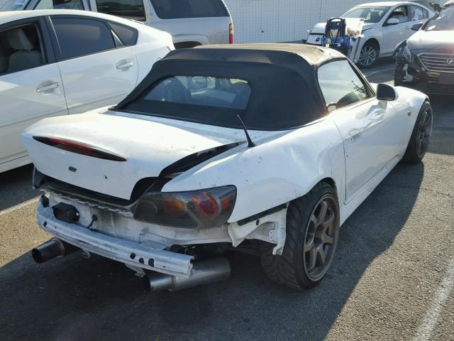 JHMAP21485S005180 - 2005 HONDA S2000 WHITE photo 4