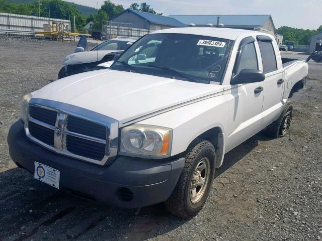 1D7HW28N45S158954 - 2005 DODGE DAKOTA QUA WHITE photo 2