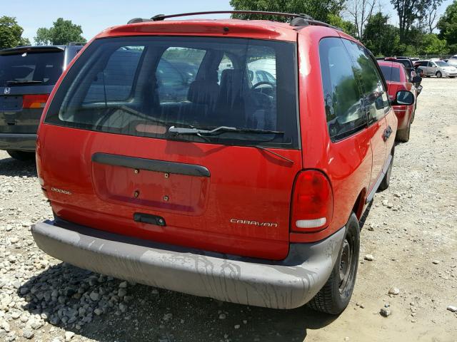 2B4FP25B6YR782167 - 2000 DODGE CARAVAN RED photo 4