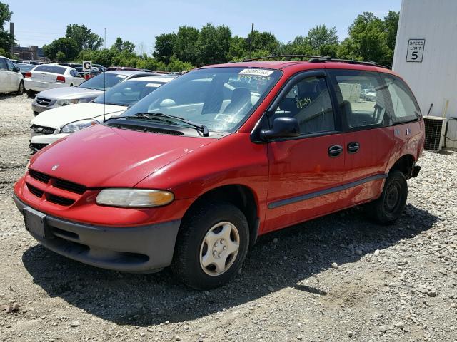 2B4FP25B6YR782167 - 2000 DODGE CARAVAN RED photo 9