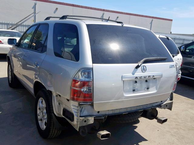 2HNYD18865H526962 - 2005 ACURA MDX TOURIN SILVER photo 3