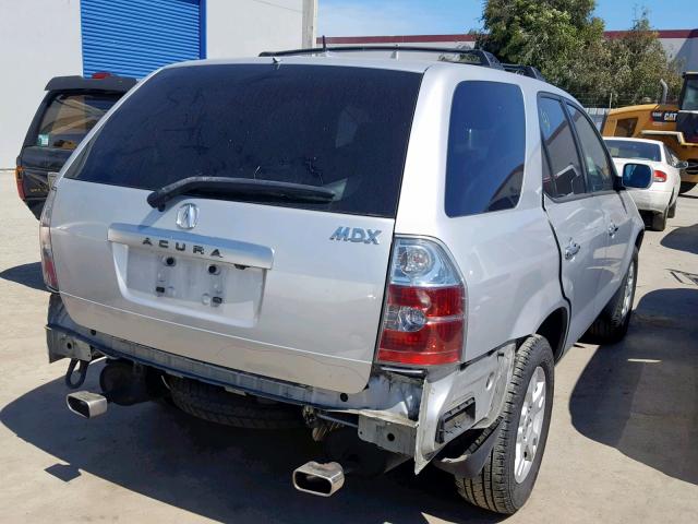 2HNYD18865H526962 - 2005 ACURA MDX TOURIN SILVER photo 4