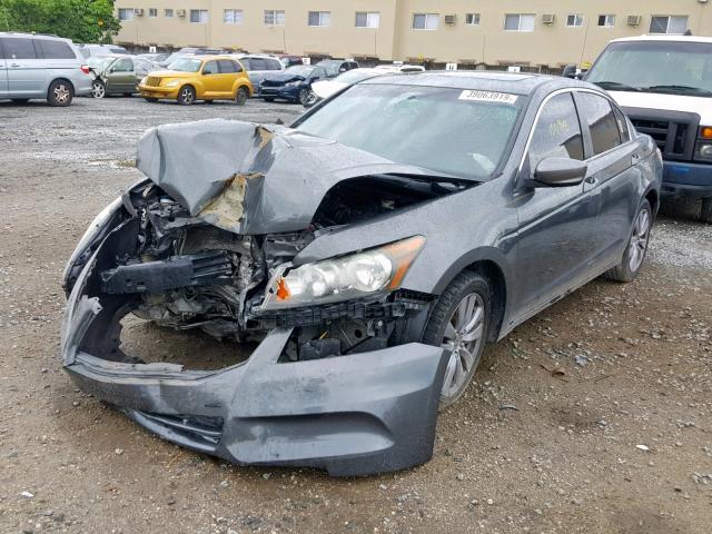 1HGCP2F88BA005866 - 2011 HONDA ACCORD EXL GRAY photo 2