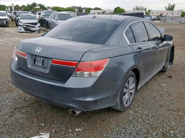 1HGCP2F88BA005866 - 2011 HONDA ACCORD EXL GRAY photo 4