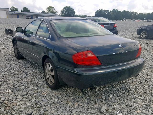 19UYA42411A015451 - 2001 ACURA 3.2CL GREEN photo 3