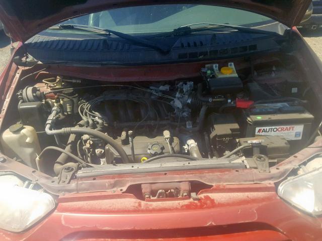 4N2ZN17T71D803474 - 2001 NISSAN QUEST GLE RED photo 7