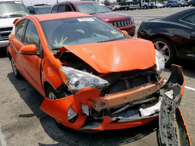 JTDKDTB34D1056237 - 2013 TOYOTA PRIUS C ORANGE photo 1