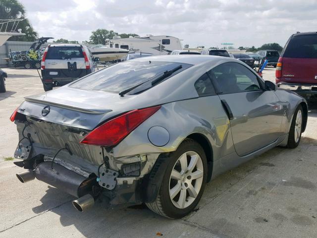 JN1AZ34D55M601805 - 2005 NISSAN 350Z COUPE GRAY photo 4