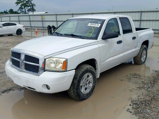 1D7HE48N66S502316 - 2006 DODGE DAKOTA QUA WHITE photo 2