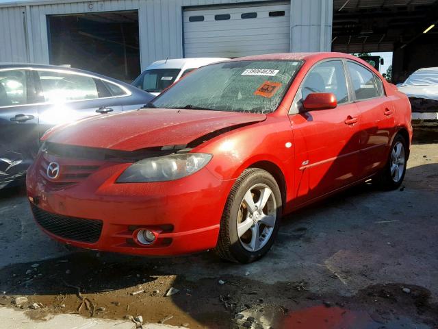 JM1BK323161530282 - 2006 MAZDA 3 S RED photo 2