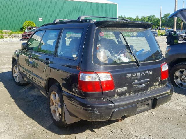 JF1SF65681H720002 - 2001 SUBARU FORESTER S BLACK photo 3