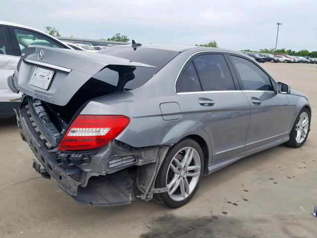 WDDGF4HB1DR259050 - 2013 MERCEDES-BENZ C 250 GRAY photo 4