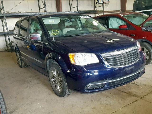 2C4RC1CG5DR630895 - 2013 CHRYSLER TOWN & COU BLUE photo 1