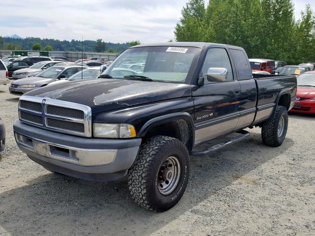 1B7KF23W6TJ124615 - 1996 DODGE RAM 2500 BLACK photo 2