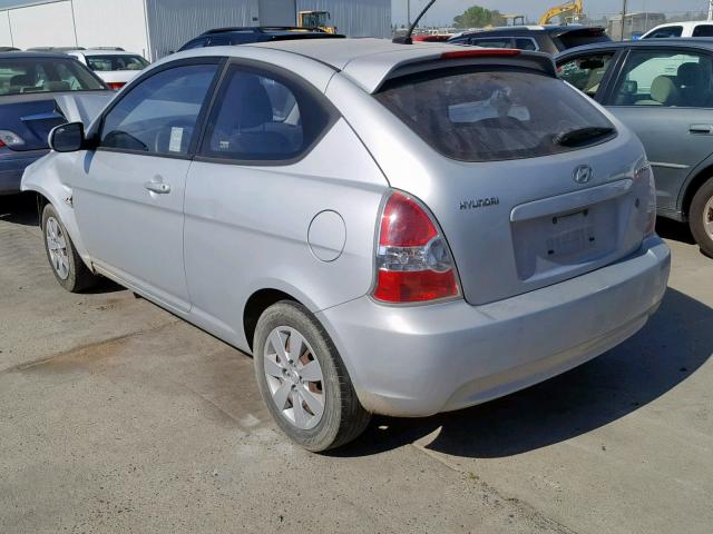 KMHCM3AC7BU195324 - 2011 HYUNDAI ACCENT GL SILVER photo 3