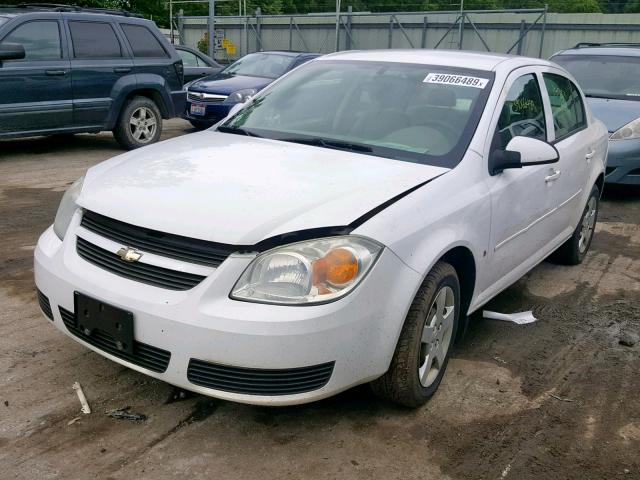 1G1AL55F077213871 - 2007 CHEVROLET COBALT LT WHITE photo 2