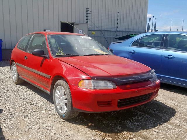 2HGEH2341RH006876 - 1994 HONDA CIVIC CX RED photo 1