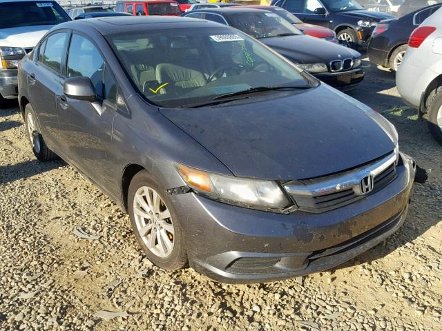 2HGFB2F97CH505444 - 2012 HONDA CIVIC EXL GRAY photo 1