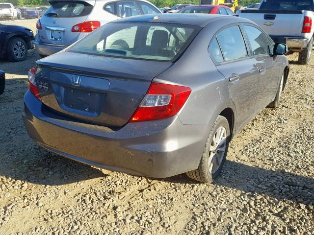 2HGFB2F97CH505444 - 2012 HONDA CIVIC EXL GRAY photo 4