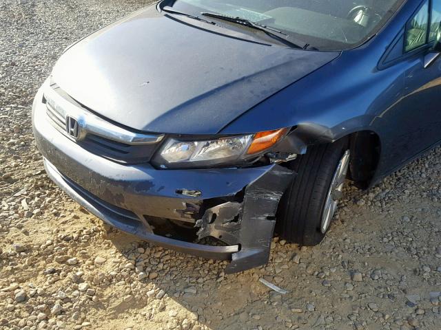 2HGFB2F97CH505444 - 2012 HONDA CIVIC EXL GRAY photo 9