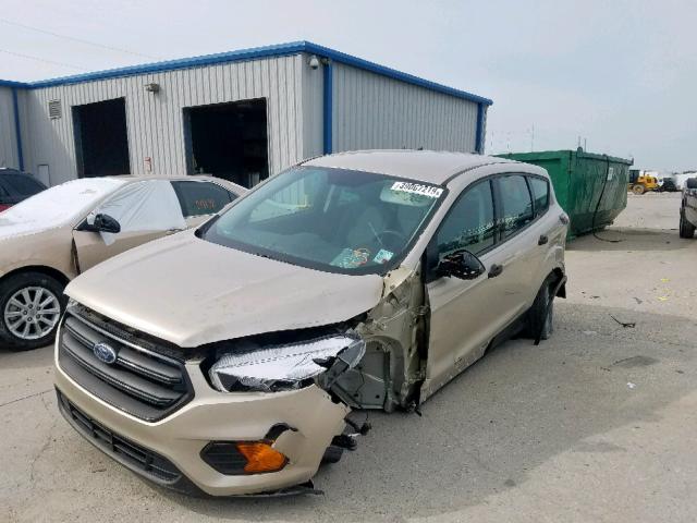 1FMCU0F78HUA99043 - 2017 FORD ESCAPE S GOLD photo 2