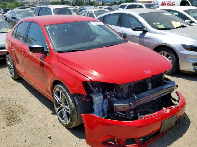 3VW2K7AJ3EM310521 - 2014 VOLKSWAGEN JETTA BASE RED photo 1