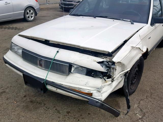1G3AL54N4N6396811 - 1992 OLDSMOBILE CUTLASS CI WHITE photo 9