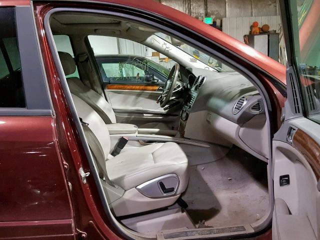 4JGBB86E66A134997 - 2006 MERCEDES-BENZ ML 350 RED photo 5