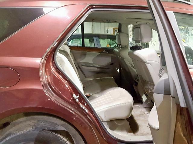 4JGBB86E66A134997 - 2006 MERCEDES-BENZ ML 350 RED photo 6