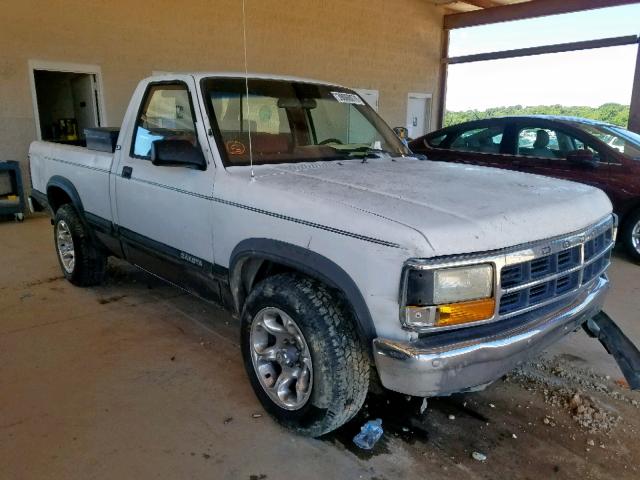 1B7FL26X8NS552312 - 1992 DODGE DAKOTA WHITE photo 1