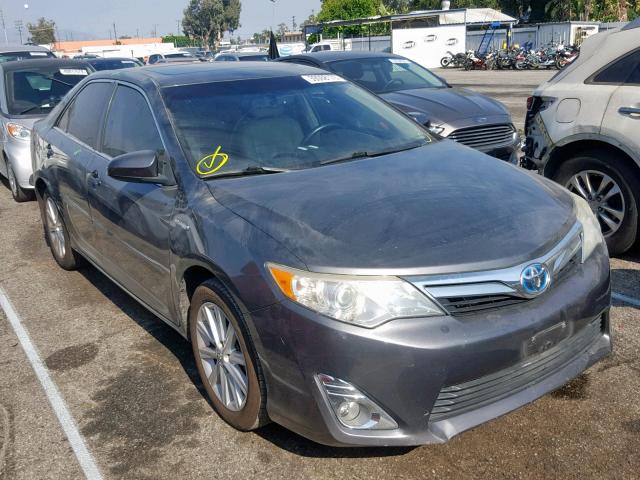 4T1BD1FK7DU077633 - 2013 TOYOTA CAMRY HYBR GRAY photo 1