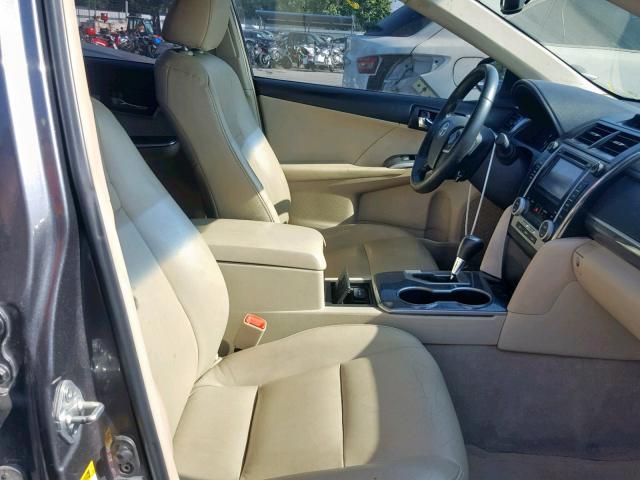 4T1BD1FK7DU077633 - 2013 TOYOTA CAMRY HYBR GRAY photo 5