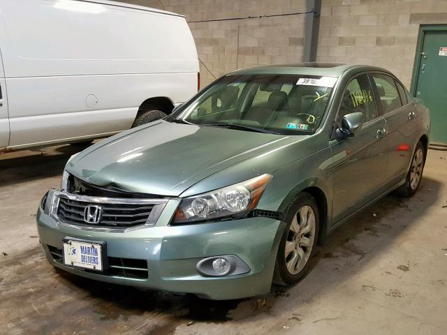 1HGCP26888A117611 - 2008 HONDA ACCORD EXL GREEN photo 2