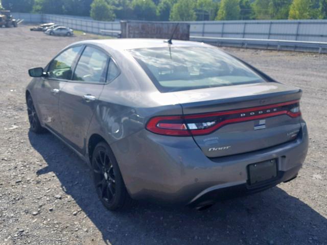 1C3CDFCH6DD147612 - 2013 DODGE DART LIMIT GRAY photo 3