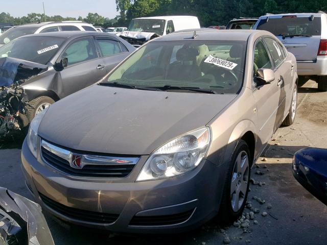 1G8ZS57B28F152189 - 2008 SATURN AURA XE BROWN photo 2