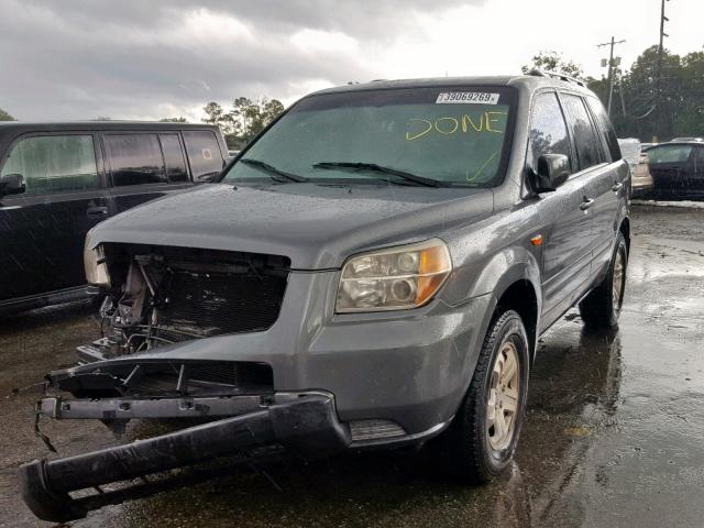 5FNYF28298B003043 - 2008 HONDA PILOT VP GRAY photo 2