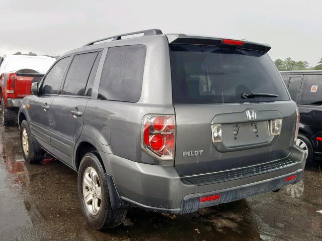 5FNYF28298B003043 - 2008 HONDA PILOT VP GRAY photo 3