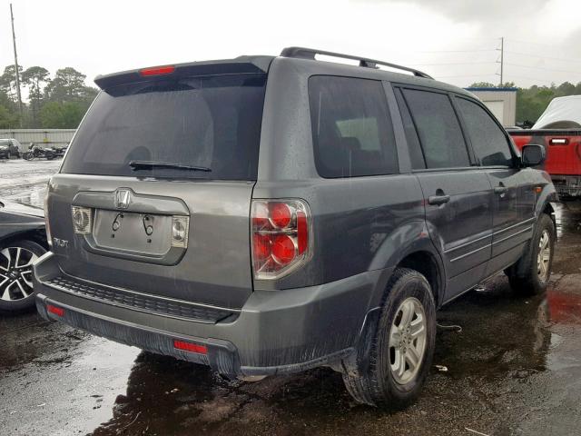 5FNYF28298B003043 - 2008 HONDA PILOT VP GRAY photo 4