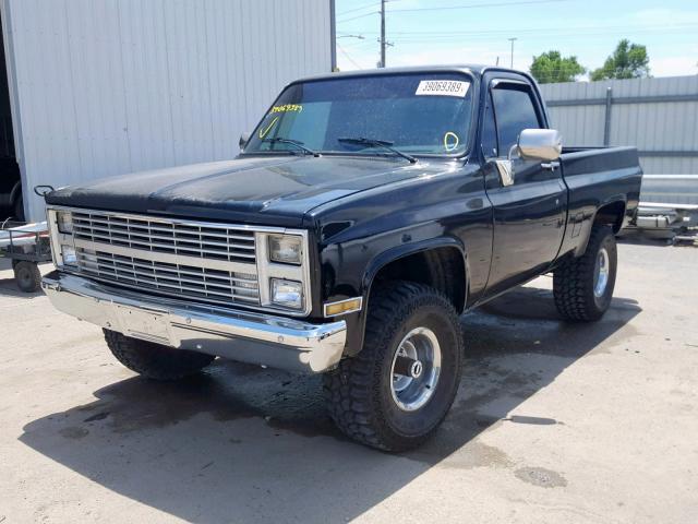 1GTEK14H5EJ525840 - 1984 GMC K1500 BLACK photo 2