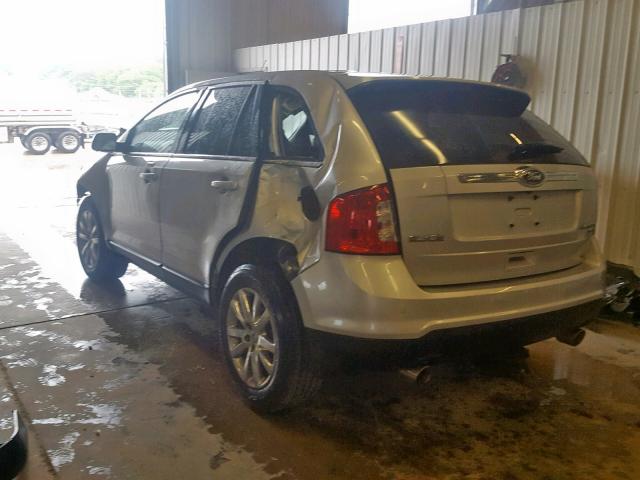 2FMDK4KC9DBA91411 - 2013 FORD EDGE LIMIT SILVER photo 3