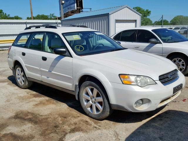 4S4BP61C977307647 - 2007 SUBARU LEGACY OUT WHITE photo 1