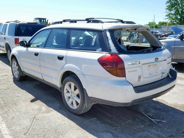 4S4BP61C977307647 - 2007 SUBARU LEGACY OUT WHITE photo 3