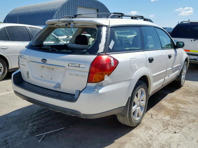 4S4BP61C977307647 - 2007 SUBARU LEGACY OUT WHITE photo 4