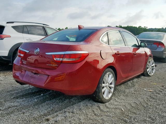 1G4PR5SK3F4146311 - 2015 BUICK VERANO CON RED photo 4