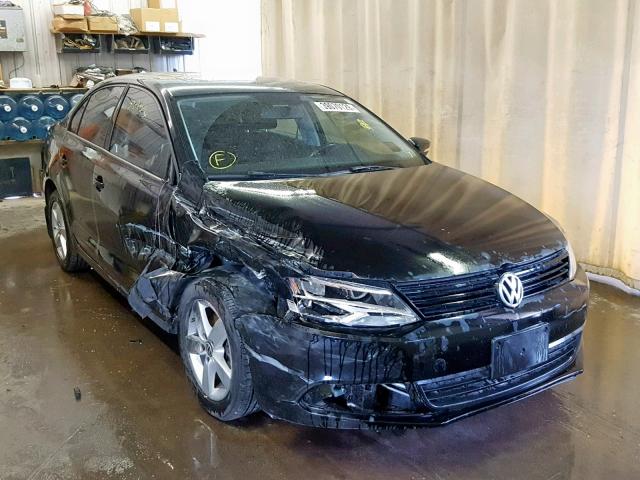 3VWLL7AJXCM036815 - 2012 VOLKSWAGEN JETTA TDI BLACK photo 1