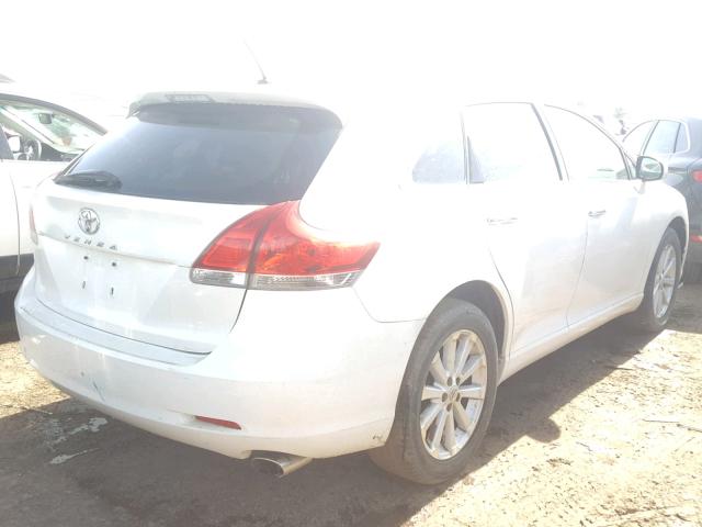 4T3ZE11A49U006219 - 2009 TOYOTA VENZA WHITE photo 4